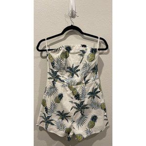 LOVERICHE White Romper with Pineapples